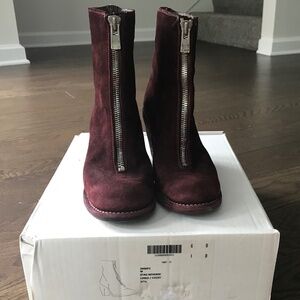 Guidi 3006FZ W stag reverse boots size 37.5  Burgundy color